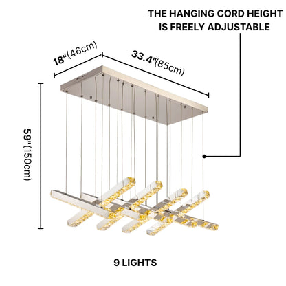 Crux Modern Crystal Pendant Light