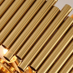 modern gold and crystal chandelier