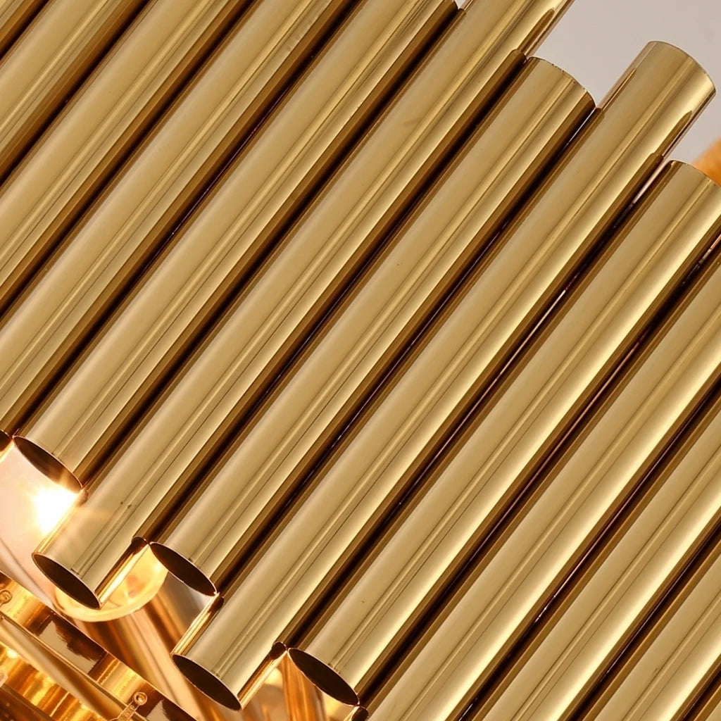 modern gold and crystal chandelier