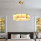 modern gold chandelier for dining room