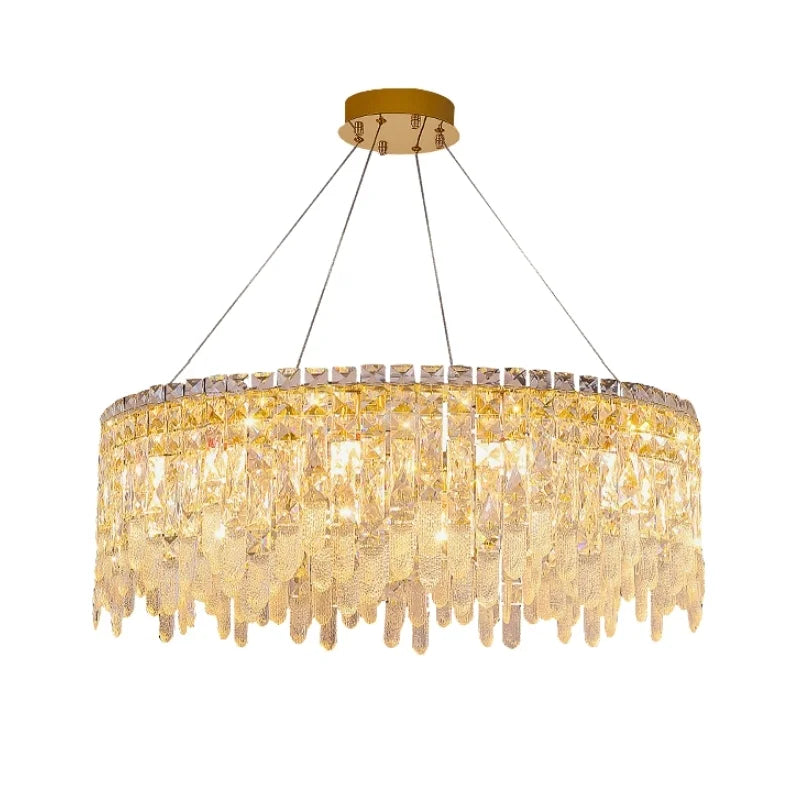 modern gold chandelier for living room