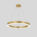 modern gold led ring chandelier