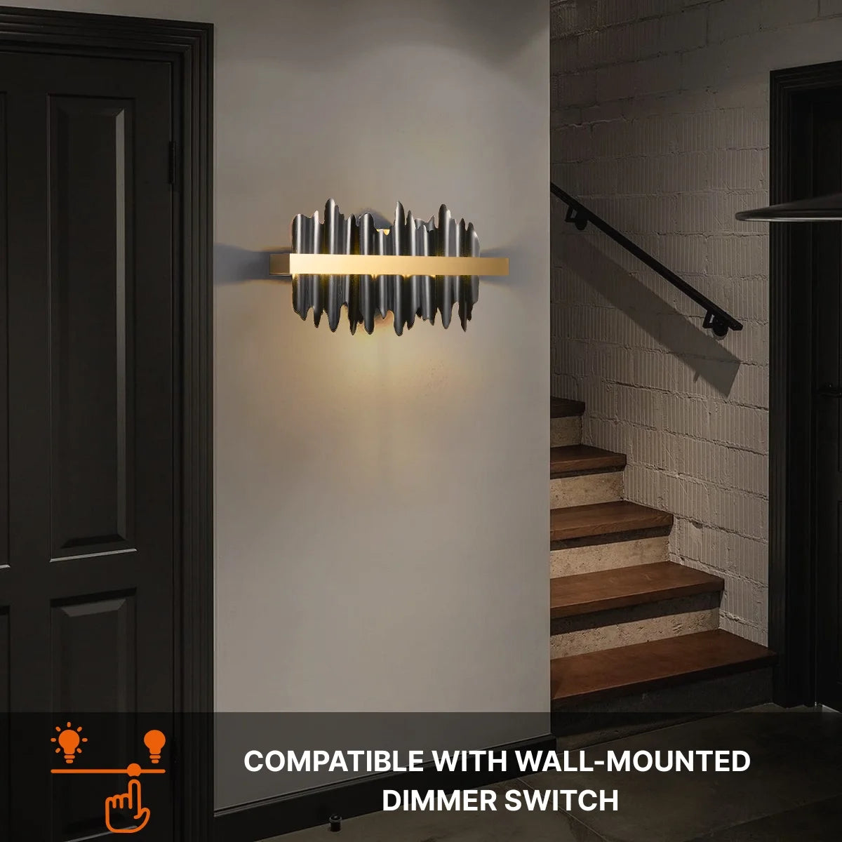 modern iron wall sconce