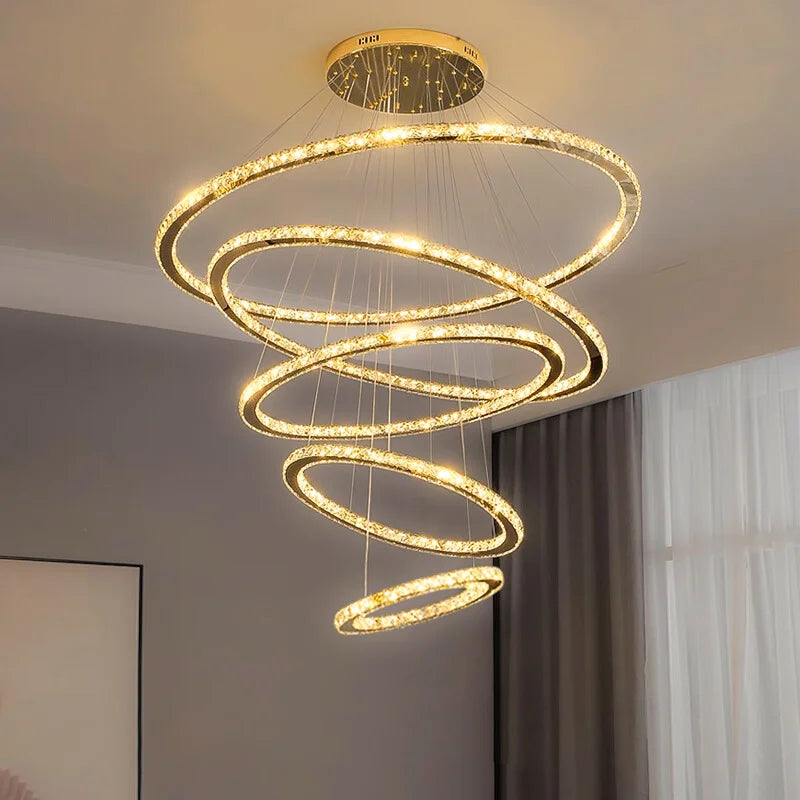 modern ring chandelier