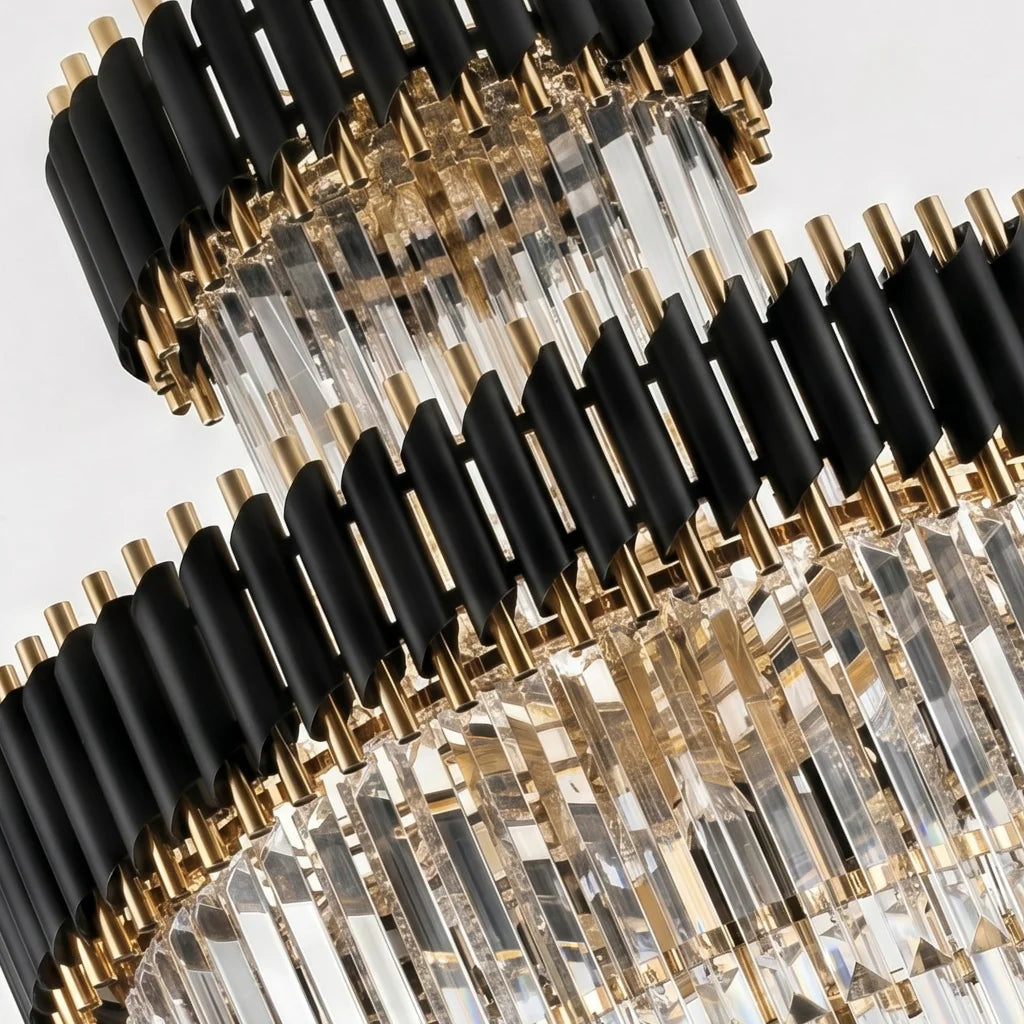 modern style small staircase chandelier