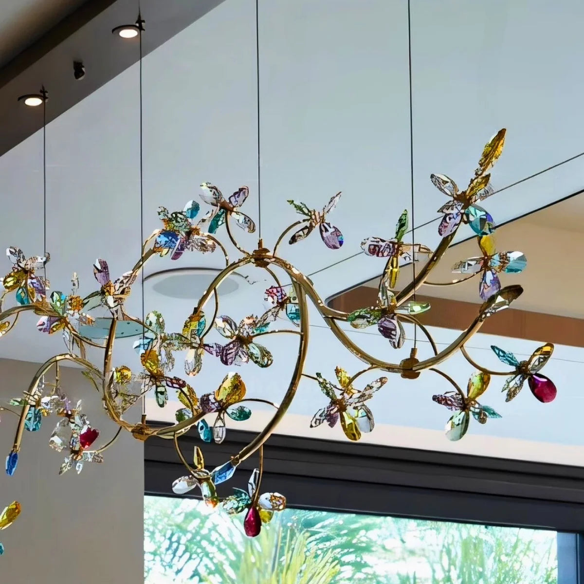 modern vine chandelier