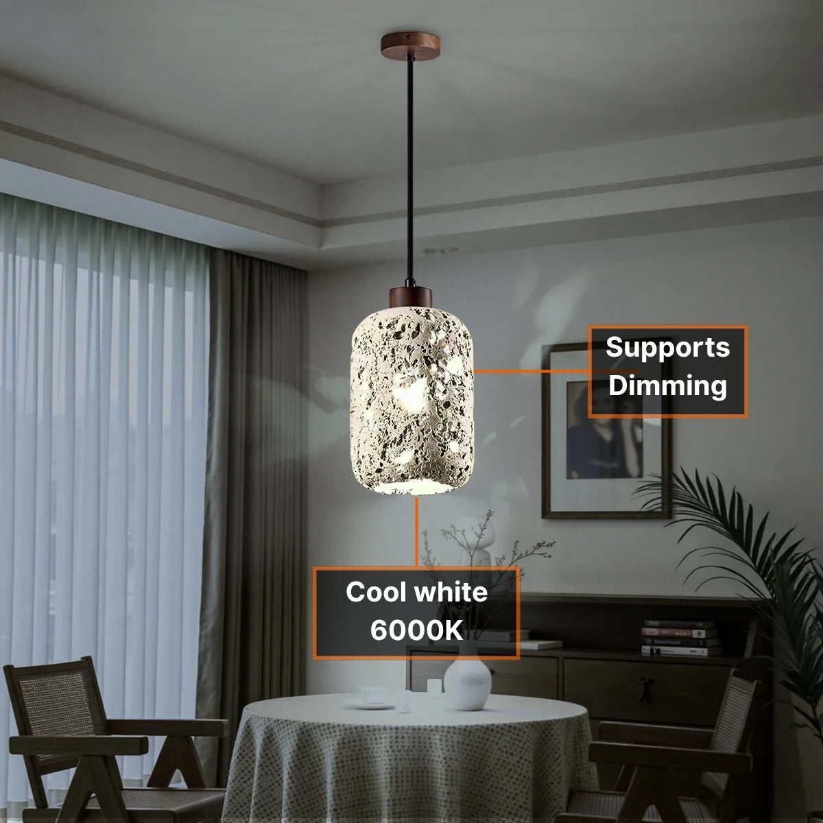 modern wood pendant fixture