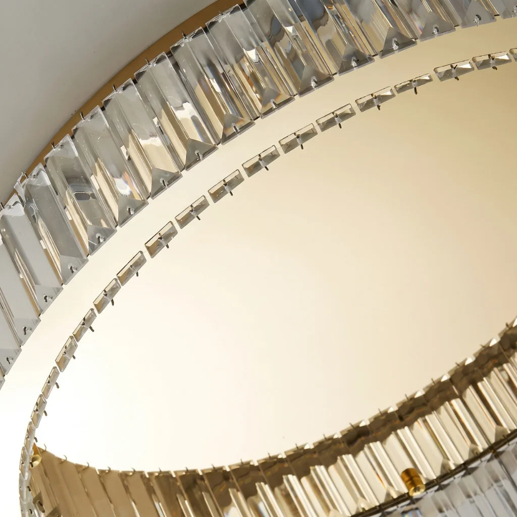 YOOGEE Nebula crystal ceiling light for luxury bedroom and living room illumination