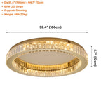 Modern crystal flush mount ceiling light by YOOGEE for elegant home decor