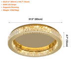 Nebula ceiling light fixture for warm ambient luxury interior lighting