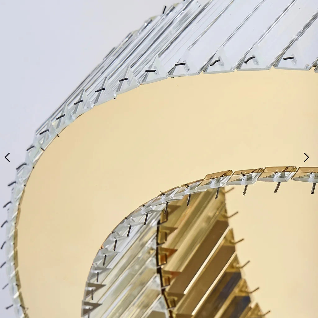 Modern crystal flush mount ceiling light by YOOGEE for elegant home decor