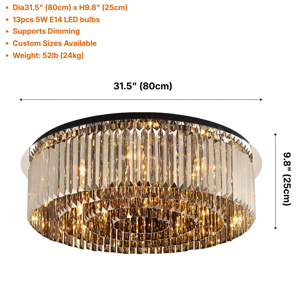 YOOGEE Onyx ceiling light for elegant living room and dining room lighting