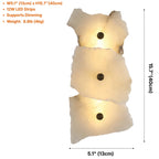 Opal opal marble decorative wall sconce for sophisticated home interior design
