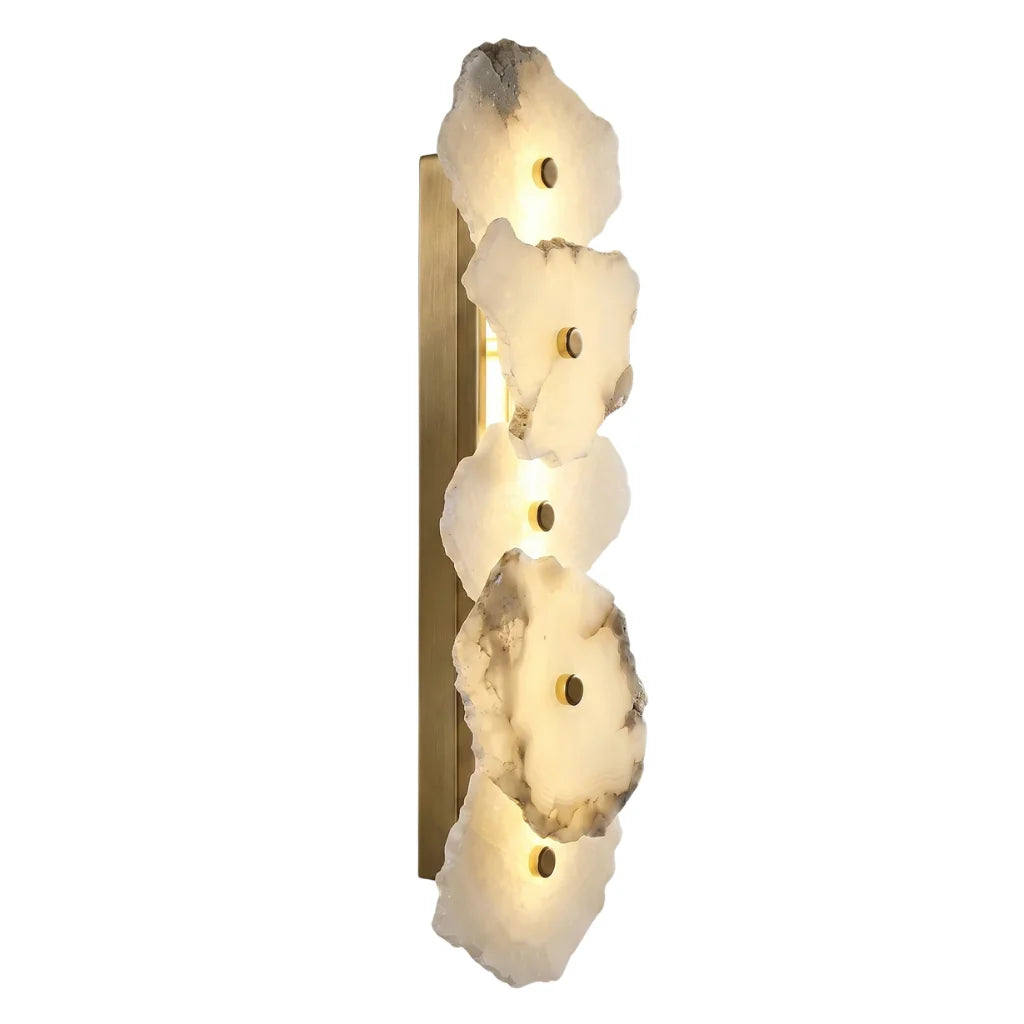 Modern marble wall light fixture by YOOGEE for elegant hallway and bedside illumination