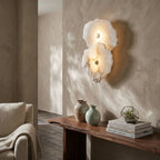 Opal opal marble decorative wall sconce for sophisticated home interior design