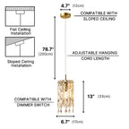 pendant lights with crystals