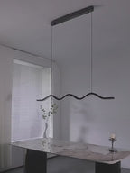 Crystal Pendant Light, Wave Pendant Light-Creative Faux Wood Pendant Light For Dining Room video