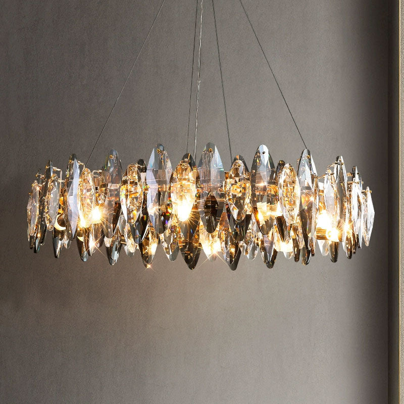 Cascadia Chandelier Living Room-Large Modern Gray Crystal Chandelier For Living Room  Video