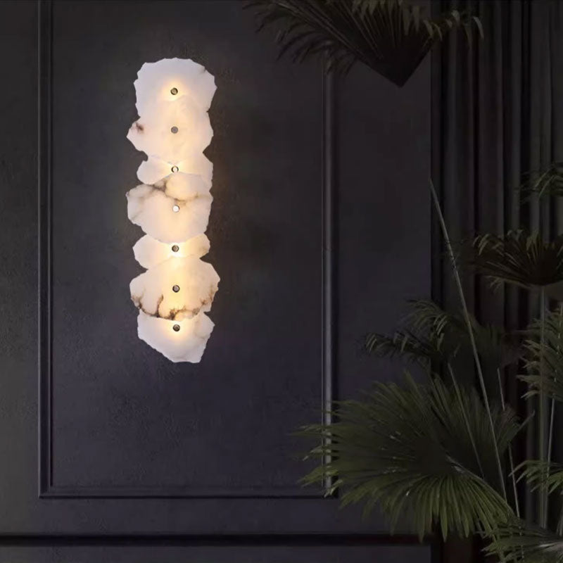 Opal Sconce, Modern Wall Sconces-Luxury Marble Creative Wall Light For Living Room, Bedroom-Video
