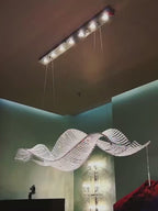 Dreamy Chandelier Dining Room Light Fixtures-Modern Large Wave Design Crystal Chandelier for Dining Room Video