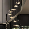 Bird Chandelier-Spiral Design Modern LED Chandelier For Entryway Video