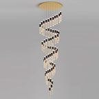 Elara Chandeliers for High Ceilings-Spiral Dsign Modern Chandelier With High Ceiling Entrance-Video