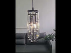 Clyo Crystal Pendant Lights for Kitchen Island, Dining Room & Hallway