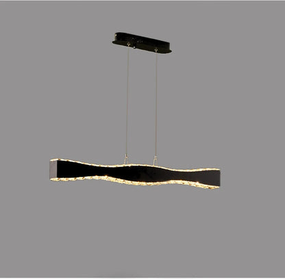 rectangular crystal chandelier dining room
