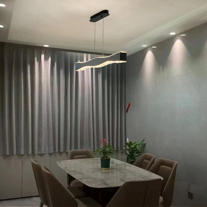 rectangular crystal chandelier dining room