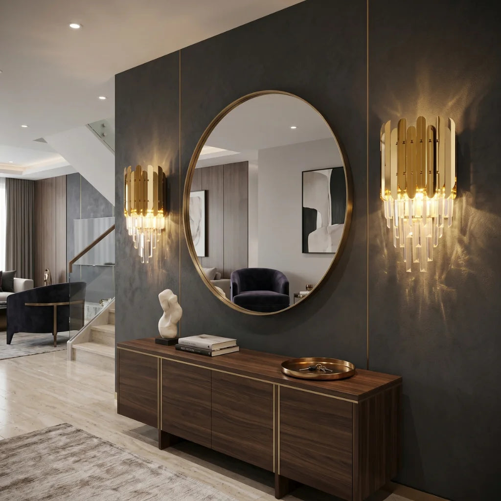 Modern wall sconce by YOOGEE for luxury bedroom and hallway decor