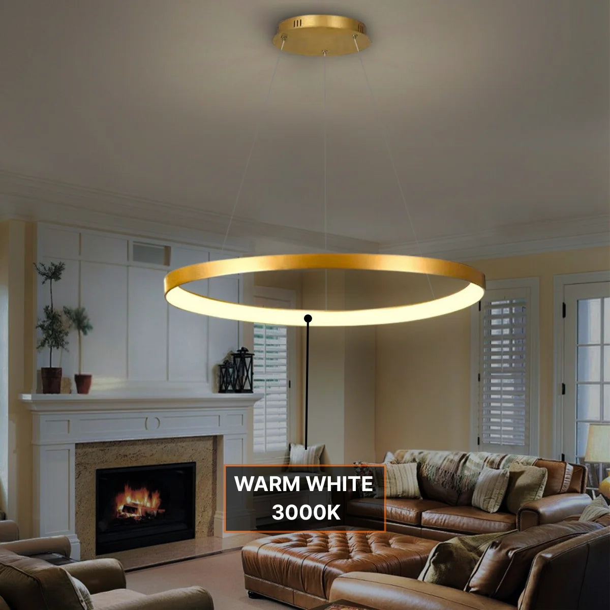 ring chandelier