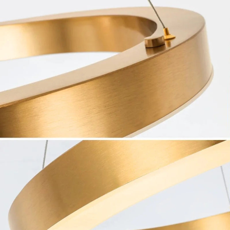 ring led chandelier