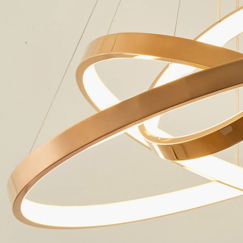 ring led chandelier