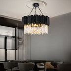 round crystal chandelier for dining room
