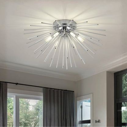 silver ceiling light for living room