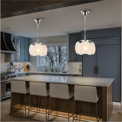single light chrome pendant