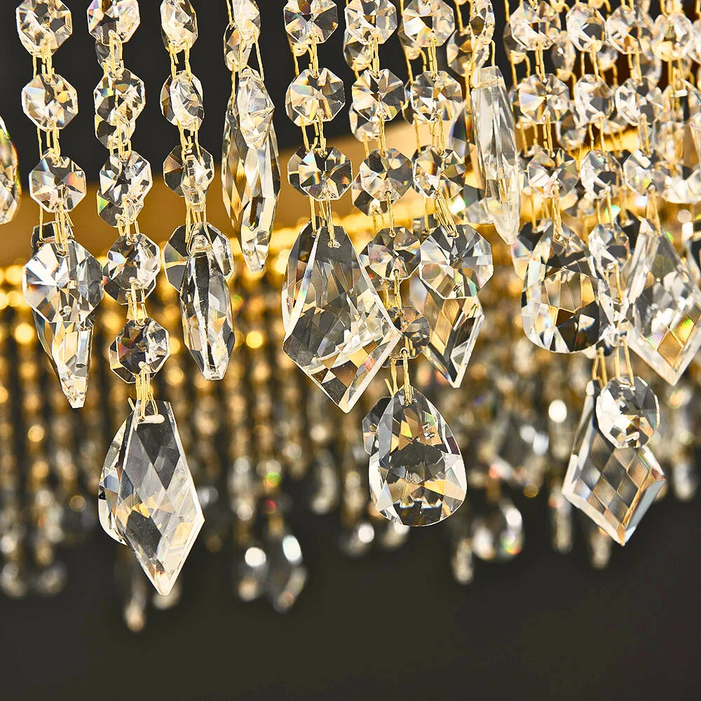 small chandelier with crystals