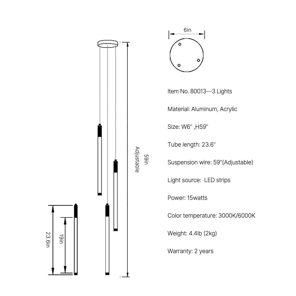 small staircase chandelier