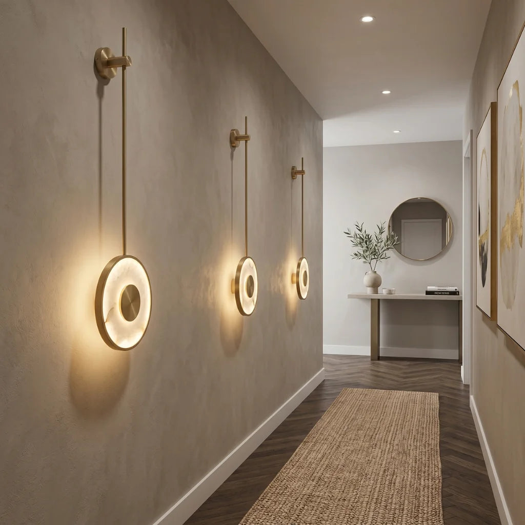 Solyn opal marble decorative wall sconce for sophisticated home interior design