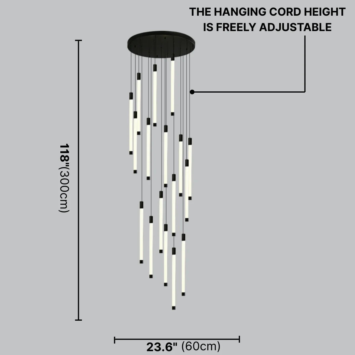 staircase chandelier contemporary