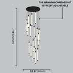 staircase chandelier contemporary