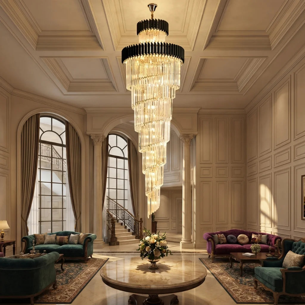 staircase modern chandeliers