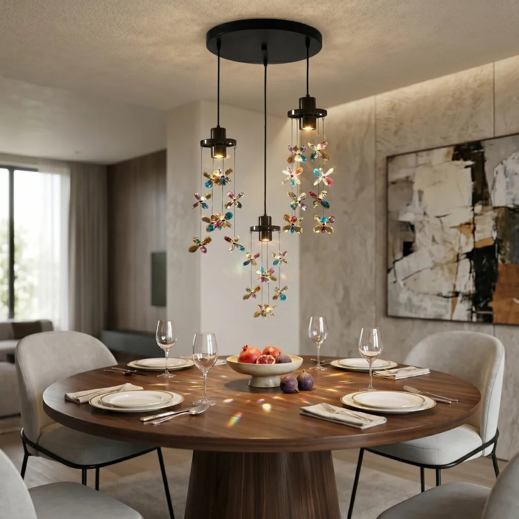 Sylvi decorative pendant light for warm ambient living room and dining room illumination