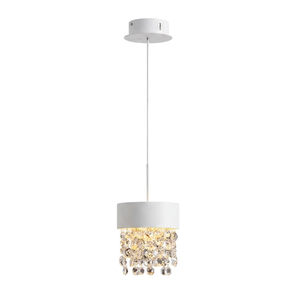 YOOGEE Vetra white pendant light for bright modern kitchen and dining room lighting