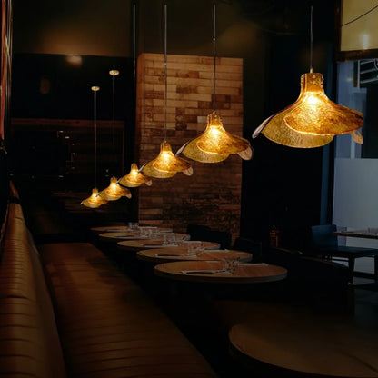 vintage glass pendant light