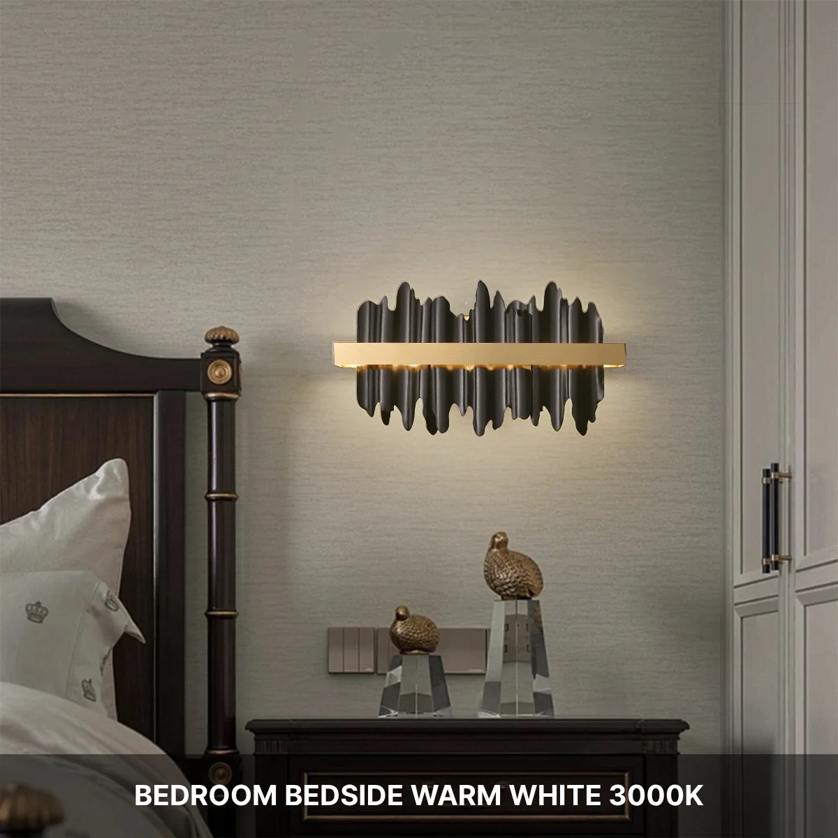wave design wall sconce