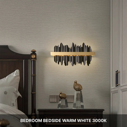 wave design wall sconce