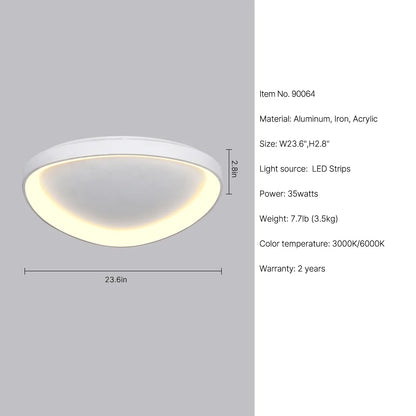 white ceiling light