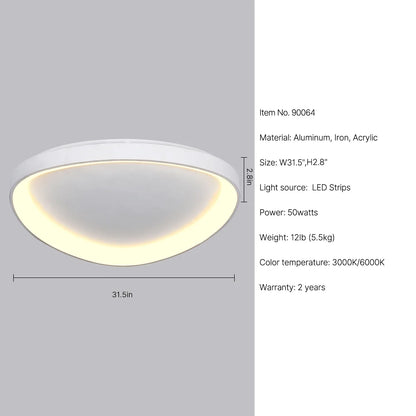white ceiling light