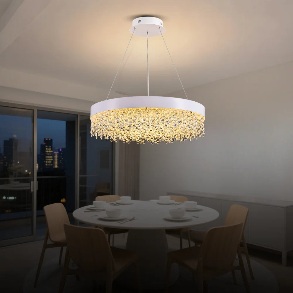 white chandelier for bedroom